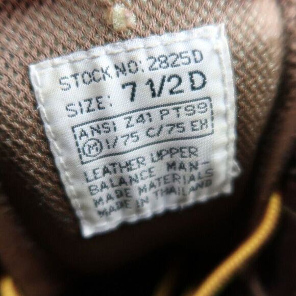 LaCrosse Shoes Mens 7.5 Work Boots Steel Toe Leather Mid Lace Up Slip Resistant main image 9